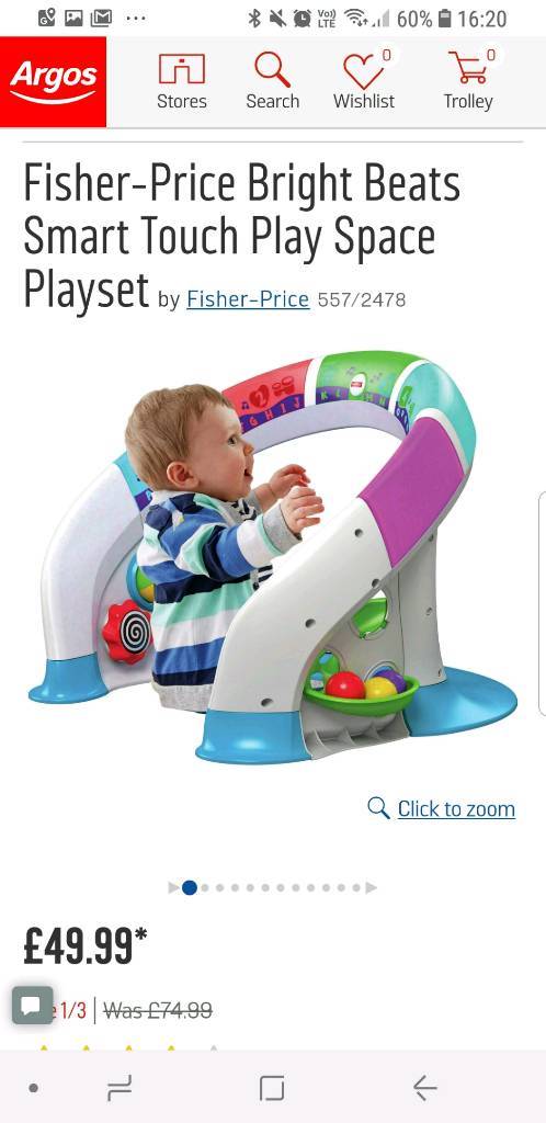 fisher price touch smart play bar